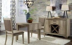 Transitional 3-piece Drop Leaf Casual Dining Tables Set
