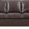 Faux Leather Sofas in Dark Brown