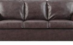 10 Ideas of Faux Leather Sofas in Dark Brown