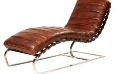 Brown Leather Chaises