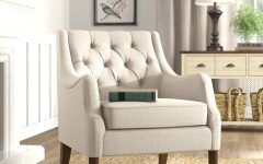 2024 Latest Galesville Tufted Polyester Wingback Chairs