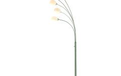 10 Inspirations Glass Satin Nickel Standing Lamps