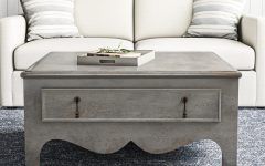 Gray Driftwood Storage Coffee Tables