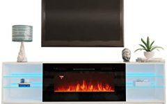 Boston 01 Electric Fireplace Modern 79" Tv Stands