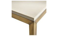 20 Best Ideas Parsons Grey Solid Surface Top & Brass Base 48x16 Console Tables