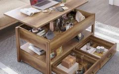 Lift Top Coffee Tables with Hidden Storage Compartments