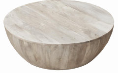 Light Natural Drum Coffee Tables