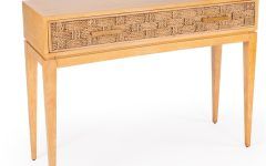Light Natural Drum Console Tables