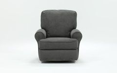 2024 Latest Rogan Leather Cafe Latte Swivel Glider Recliners