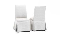Top 20 of Garten Linen Skirted Side Chairs Set of 2