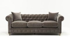 2024 Popular Mansfield Graphite Velvet Sofa Chairs