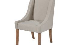 2024 Popular Magnolia Home Demi Flannel Wing Side Chairs