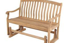 Top 30 of Teak Outdoor Glider Benches