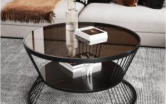 Coffee Tables with Open Storage Shelves