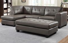 2024 Popular Leather Sectionals with Chaise and Ottoman