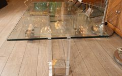 Silver and Acrylic Coffee Tables
