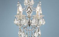 10 Best Collection of Walnut and Crystal Small Mini Chandeliers