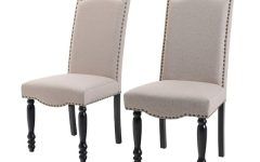 30 The Best Madison Avenue Tufted Cotton Upholstered Dining Chairs (set of 2)
