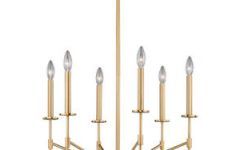 The Best Natural Brass 19-inch Eight-light Chandeliers
