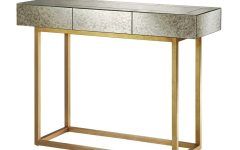 Glass and Gold Console Tables