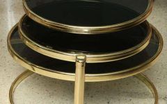 The Best Brass Smoked Glass Cocktail Tables