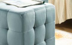 The 10 Best Collection of Cream Fabric Tufted Oval Ottomans