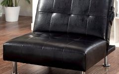 2024 Latest Perz Tufted Faux Leather Convertible Chairs