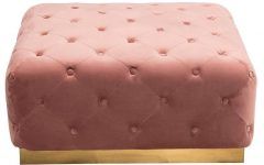 10 The Best Pink Fabric Banded Ottomans
