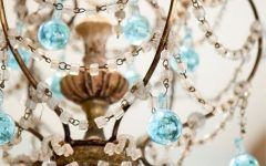Turquoise and Gold Chandeliers