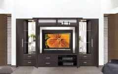 10 Collection of Space Saving Black Tall Tv Stands with Glass Base