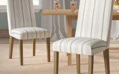 2024 Latest Bob Stripe Upholstered Dining Chairs (set of 2)