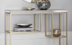 Metallic Gold Modern Console Tables