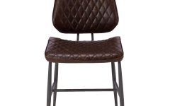 Quilted Brown Dining Chairs