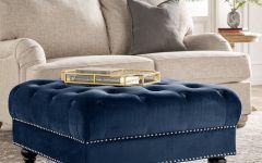 Fabric Tufted Square Cocktail Ottomans
