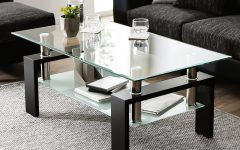Top 10 of Glass Coffee Tables with Lower Shelves