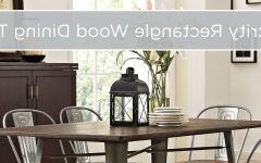 2024 Latest Small Dining Tables with Rustic Pine Ash Brown Finish