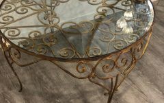 10 Collection of Round Iron Coffee Tables