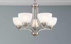 The 10 Best Collection of Satin Nickel Five-light Single-tier Chandeliers