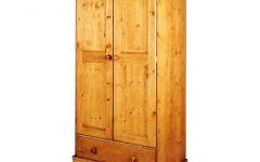 Single Pine Wardrobes with Drawers