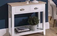 2-drawer Oval Console Tables