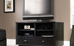 Alden Design Wooden Tv Stands with Storage Cabinet Espresso