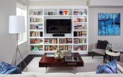 Tv and Bookshelves