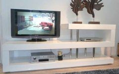 Modern White Lacquer Tv Stands