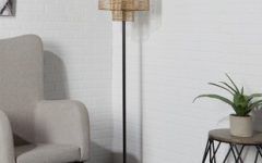 Woven Cane Standing Lamps