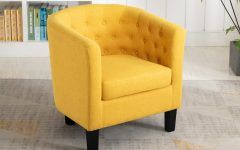 30 Collection of Alwillie Tufted Back Barrel Chairs