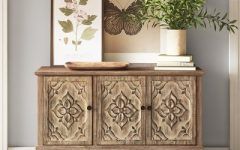 2024 Latest Claire 70" Wide Acacia Wood Sideboards
