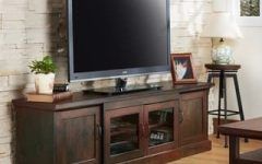 10 Collection of Modern Tv Stands in Oak Wood and Black Accents with Storage Doors