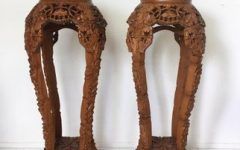 Carved Plant Stands