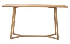 10 Best Collection of Natural and Black Console Tables