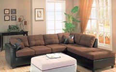 Top 10 of Leather and Suede Sectional Sofas